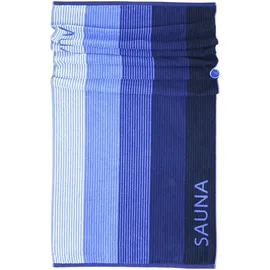 Lashuma Helsinki Handtuch 85 x 200 cm blau-schwarz