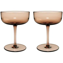 like. by Villeroy & Boch Sektschale / Dessertschale, Set 2tlg Kristall, Kristalloptik Lehm
