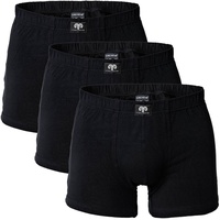 Ceceba Herren Pants, Vorteilspack - Basic, Baumwoll-Stretch, einfarbig, M-3XL Schwarz L Pack