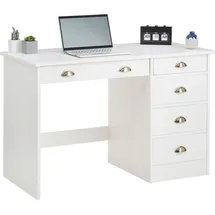 Idimex Schreibtisch LANA Kiefer massiv / Weiß