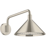 Hansgrohe Axor Showers/Front Kopfbrause mit Brausearm brushed nickel