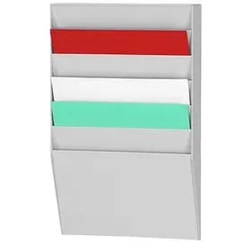 Paperflow Wandprospekthalter DIN A4 6 Fächern 31,1 x 7,9 x 50,2 cm, 1 St.