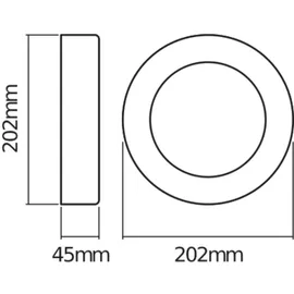 LEDVANCE LED Wandleuchte Aluminium 4,5 cm spritzwassergeschützt grau