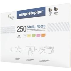 Magnetoplan Moderationskarten »Static Notes« DIN A4 mehrfarbig