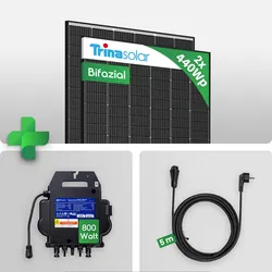 880W Balkonkraftwerk Komplettset Photovoltaik Solaranlage mit APSystems EZ1-M 800W WIFI Wechselrichter inkl. 5m Kabel Smart Mini PV Anlage Full Black Solarmodulen - Preis inkl. MwSt. gem. § 12 Abs. 3 UStG