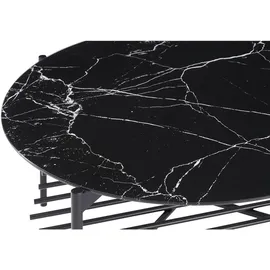 SalesFever Coffeetable Schwarz Metall 84 x 43 cm