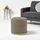 Homescapes Sitzpouf Jute 45 x 40 x 45 cm Schwarz/Natur