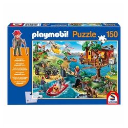 Schmidt Spiele Puzzle Baumhaus Playmobil (inkl. Figur), 150 Puzzleteile bunt