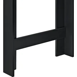 [en.casa] Bartisch Danderyd 120 x 60 x 106 cm Schwarz/Eiche, dunkel
