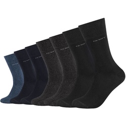 Camano Unisex CA-Soft Crew Socken 7er Pack in 35-38 Grau Mix