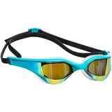 Mad Wave Razor Rainbow verspiegelte Azure-Brille BLAU ONE SIZE