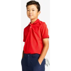 Golf Poloshirt kurzarm MW500 Kinder rot Gr. 116 - 6 Jahre