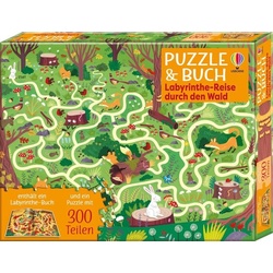 Puzzle & Buch: Labyrinthe-Reise durch den Wald