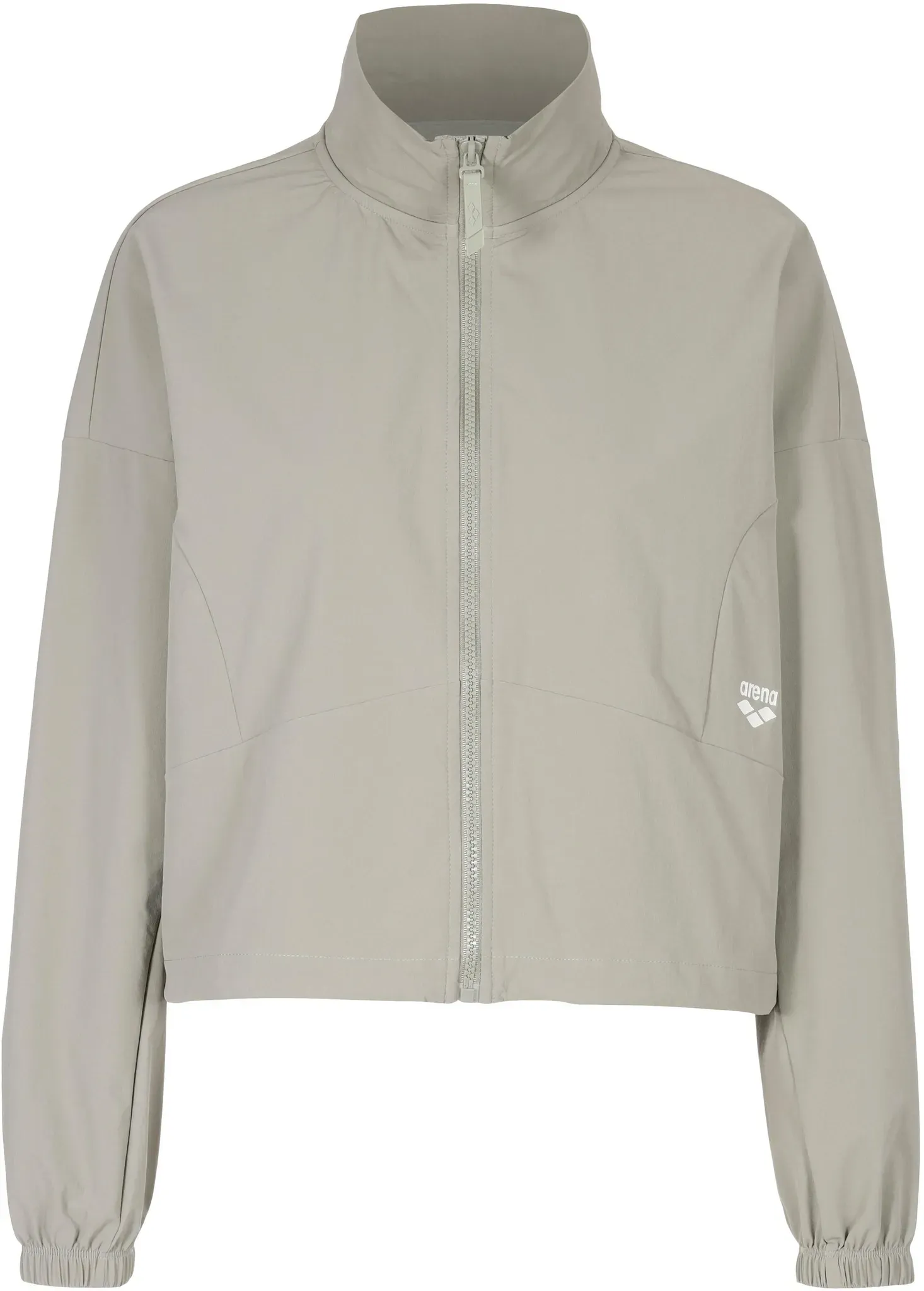 Arena Polyjacke Damen in moss gray, Größe M - braun