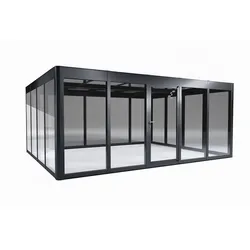 SunElements Design Gewächshaus SunGarden Modern mit Photovoltaik-Option Modern 5.4 anthrazit-metallic, Wand/Dach: 6mm Acrylglas