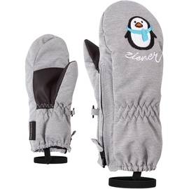 Ziener LE ZOO MINIS glove Ski-handschuhe / Wintersport |warm, atmungsaktiv, grau