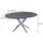 Vicco Loyd 120 x 76,3 x 120 cm ausziehbar Anthrazit/Grau