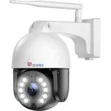 4k 8mp 5x Optischer Zoom Überwachungskamera Aussen Wlan 2,4/5ghz, Ptz Wifi Ip Kamera Outdoor Personen/fahrzeug/tiererkennung Auto Verfolgung 50m Farbnachtsicht 2-wege Audio Metall - Ctronics