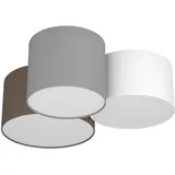 EGLO Pastore 3-flg. anthrazit-braun/weiß/grau