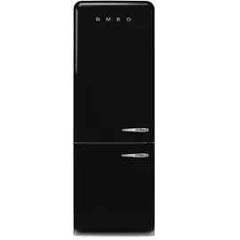 Smeg FAB38LBL6 Retro-Kühl-Gefrierkombination (481 l, 2050 mm hoch, Schwarz)