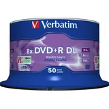 Verbatim DVD+R DL 8,5GB 8x mattes silber 50er Spindel