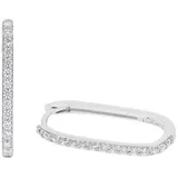 s.Oliver Damen Creolen 2039700 Silber Zirkonia synth.