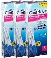 Clearblue® Test de Grossesse Détection Rapide Test(S) 3x2 pc(s)