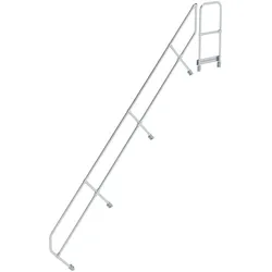 MUNK Handlauf für Treppe 45° mit Plattform, 15 Stufen