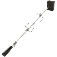 TAINO Drehspieß 106 cm Stahl rot, schwarz, silber
