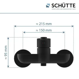 Schütte DENVER Duscharmatur Einhandmischer Schwarz matt