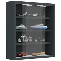 VCM Hängevitrine Agisa 37 x 10 x 40 cm Grau