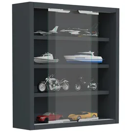 VCM Hängevitrine Agisa 37 x 10 x 40 cm Grau