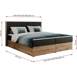 MKS Meble Albero-4 120 x 200 cm H3 Schwarz