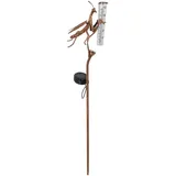 AYKHDS Regenmesser Outdoor, Mantis Form Regenmessgerät für Garten mit Solarlicht, Multifunktionaler dekorativer Regenmesser, großer Regenmesser im Freien für Garten, Deck, Rasen, Terrasse, Bauernhof