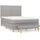 vidaXL Boxspringbett mit Matratze Hellgrau 140x200 cm Stoff vidaXL