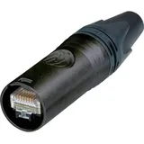 Neutrik NE8MX6-B RJ45 etherCON CAT6A Steckverbinder NE8MX6-B Stecker, gerade Pole: 8P8C Schwarz 1St.