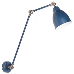 Wandlampe MISSISSIPPI verstellbar Metall Dunkelblau