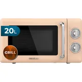 Cecotec Mikrowelle mit Grill Proclean 3110 Retro Beige Mechanische