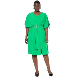 Ulla Popken Midikleid Drapiert Grün 42/44