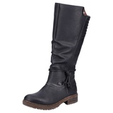 Rieker Winterstiefel, Langschaftstiefel, Blockabsatz, mit Rieker-TEX-Membran, schwarz