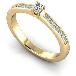Verlobungsring VR05 750er Gelbgold - 7160