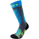 UYN Skisocken Kinder medium grey melange/turquoise 31-34