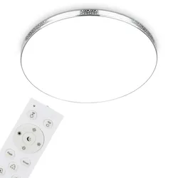 LED-Deckenleuchte Maga Weiß/Chrom max. 24 Watt Deckenlampe