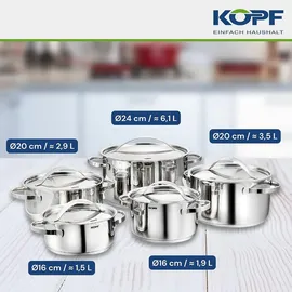 Kopf Stilo Topf-Set 5-tlg.