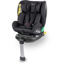 Bebeconfort EvolveFix Plus i-Size, Autositz 360 Drehbar, 0–12 Jahre, 40–150 cm, ISOFIX Kindersitz Drehbar, 10 Kopfstützenpositionen, 4 Liegepositionen, Seitenaufprallschutz, Funktionsgewebe,Black Mist