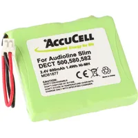 AccuCell Akku passend für MEDION MD81877, Audioline Slim 500, S63006