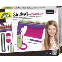 Lena Strickset mit Strickliesel Lila