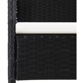 vidaXL Gartenstuhl 56,6 x 67,3 x 27,8 cm schwarz 2 St.