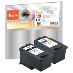 Peach Spar Pack - 2er-Pack - Schwarz, Farbe (Cyan, Magenta, Gelb)