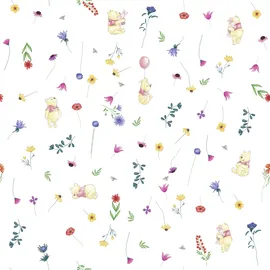 KOMAR Winnie Pooh Summer 53 x 1000 cm 1 Rolle Vliestapete bunt 34193